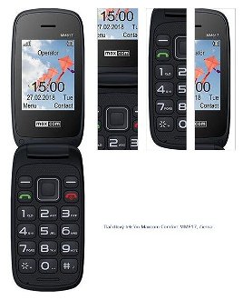Tlačidlový telefón Maxcom Comfort MM817, čierna 1
