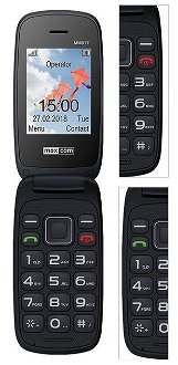 Tlačidlový telefón Maxcom Comfort MM817, čierna 3