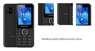 Tlačidlový telefón MyPhone 6320, čierna 1