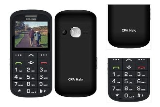 Tlačidlový telefón pre seniorov CPA Halo 11 Pro, čierny 3