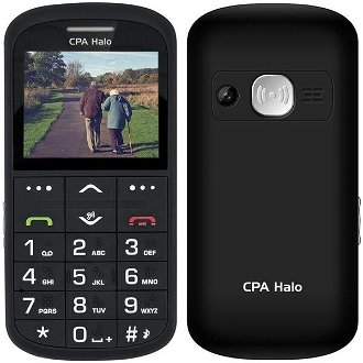 Tlačidlový telefón pre seniorov CPA Halo 11 Pro, čierny 2