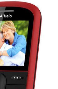Tlačidlový telefón pre seniorov CPA Halo 21, červený 7