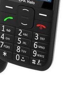 Tlačidlový telefón pre seniorov CPA Halo 28, čierny 9