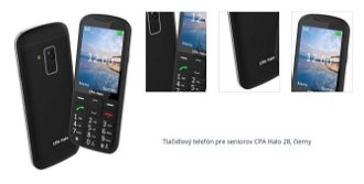 Tlačidlový telefón pre seniorov CPA Halo 28, čierny 1