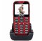Tlačidlový telefón pre seniorov Evolveo EasyPhone XG, červená
