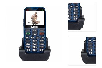 Tlačidlový telefón pre seniorov Evolveo EasyPhone XG, modrá 3