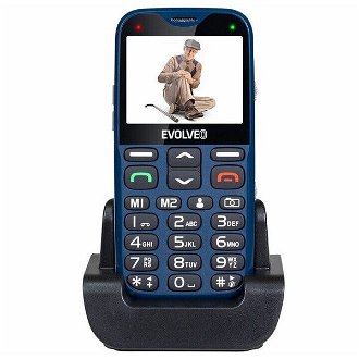 Tlačidlový telefón pre seniorov Evolveo EasyPhone XG, modrá 2