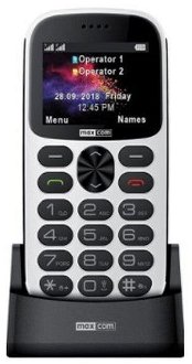 Tlačidlový telefón pre seniorov Maxcom Comfort MM471, biela 2