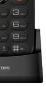 Tlačidlový telefón pre seniorov Maxcom Comfort MM471, šedá 9