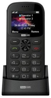 Tlačidlový telefón pre seniorov Maxcom Comfort MM471, šedá 2