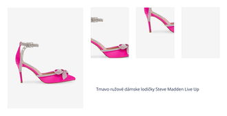 Tmavo ružové dámske lodičky Steve Madden Live Up 1