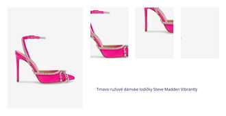 Tmavo ružové dámske lodičky Steve Madden Vibrantly 1