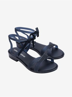 Tmavomodré dámske sandálky Melissa Ophelia Low + Jason Wu