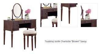 Toaletný stolík Charlotte “Brown” Savoy 1