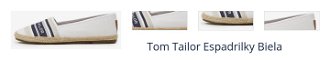 Tom Tailor Espadrilky Biela 1
