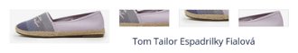 Tom Tailor Espadrilky Fialová 1