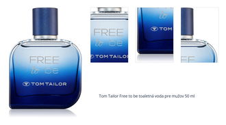 Tom Tailor Free to be toaletná voda pre mužov 50 ml 1