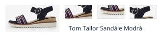 Tom Tailor Sandále Modrá 1