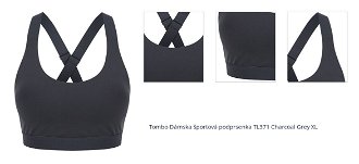 Tombo Dámska športová podprsenka TL371 Charcoal Grey XL 1