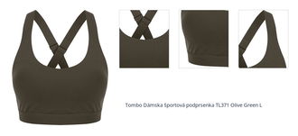 Tombo Dámska športová podprsenka TL371 Olive Green L 1