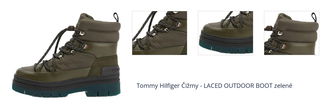 Tommy Hilfiger Čižmy - LACED OUTDOOR BOOT zelené 1