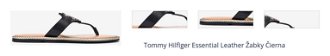 Tommy Hilfiger Essential Leather Žabky Čierna 1