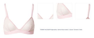 Tommy Hilfiger Underwear Podprsenka  námornícka modrá / ružová / červená / biela 1