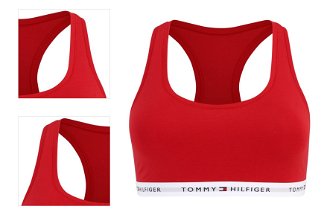 Tommy Hilfiger Underwear Plus Podprsenka  červená / čierna / šedobiela 4