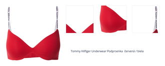 Tommy Hilfiger Underwear Podprsenka  červená / biela 1