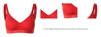 Tommy Hilfiger Underwear Podprsenka  červená / pastelovo červená 1