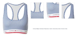 Tommy Hilfiger Underwear Podprsenka  modrá / námornícka modrá / červená / biela 1