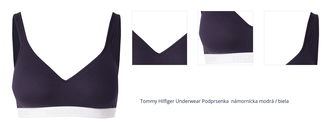 Tommy Hilfiger Underwear Podprsenka  námornícka modrá / biela 1