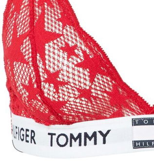 Tommy Hilfiger Underwear Podprsenka  námornícka modrá / červená / biela 8