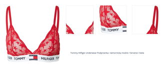 Tommy Hilfiger Underwear Podprsenka  námornícka modrá / červená / biela 1