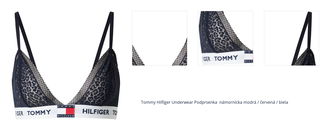 Tommy Hilfiger Underwear Podprsenka  námornícka modrá / červená / biela 1