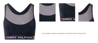 Tommy Hilfiger Underwear Podprsenka  námornícka modrá / červená / biela 1