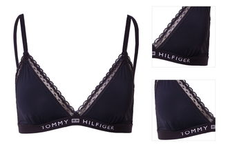 Tommy Hilfiger Underwear Podprsenka  námornícka modrá / červená / biela 3