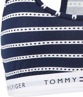 Tommy Hilfiger Underwear Podprsenka  námornícka modrá / červená / biela 8