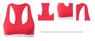 Tommy Hilfiger Underwear Podprsenka  námornícka modrá / krvavo červená / biela 1