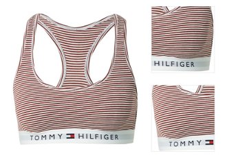 Tommy Hilfiger Underwear Podprsenka  námornícka modrá / hnedá / červená / biela 3
