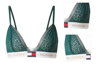 Tommy Hilfiger Underwear Podprsenka  námornícka modrá / zlatá / smaragdová / biela 3