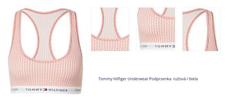 Tommy Hilfiger Underwear Podprsenka  ružová / biela 1