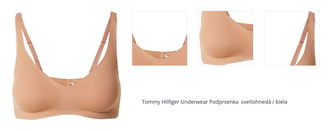 Tommy Hilfiger Underwear Podprsenka  svetlohnedá / biela 1