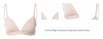 Tommy Hilfiger Underwear Podprsenka  telová / biela 1