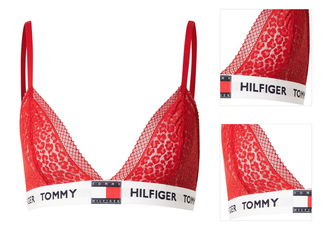 Tommy Hilfiger Underwear Podprsenka  tmavomodrá / jasne červená / biela 3