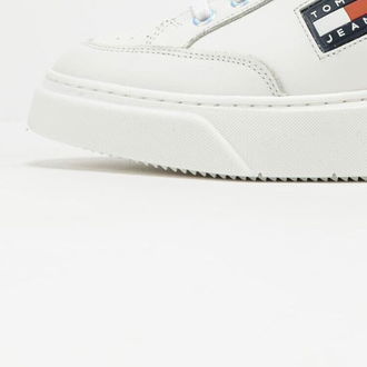 TOMMY JEANS Elevated Leather Cupsole White 8