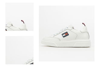 TOMMY JEANS Elevated Leather Cupsole White 4