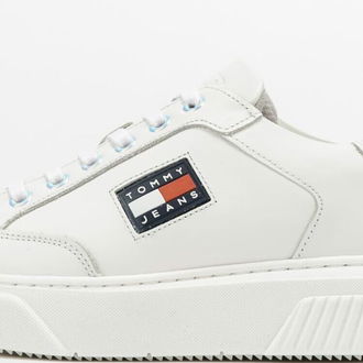 TOMMY JEANS Elevated Leather Cupsole White 5