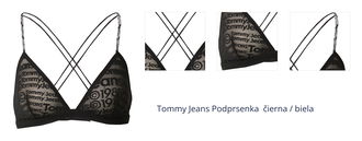 Tommy Jeans Podprsenka  čierna / biela 1