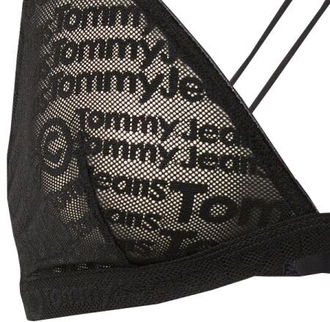 Tommy Jeans Podprsenka  čierna / biela 8